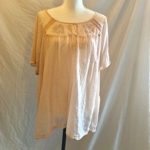 Bohemian Spring Peach  blouse